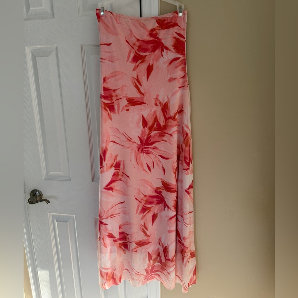 Floral Pink Midi Dress